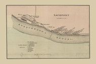 Lockport Village  Woodward Township, Pennsylvania 1862 Old Town Map Custom Print - Clinton Co.