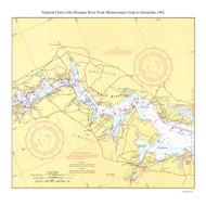 Potomac River - Mattawoman Creek to Alexandria 1962 - Old Map Nautical Chart AC Harbors 101-3 - Chesapeake Bay