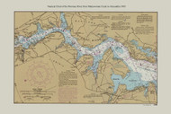 Potomac River - Mattawoman Creek to Alexandria 1985 - Old Map Nautical Chart AC Harbors 12285-3 - Chesapeake Bay