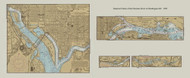 Potomac River at Washington DC 1985 - Old Map Nautical Chart AC Harbors 12285-4 - Chesapeake Bay