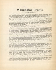 Washington County Text, Maryland 1866 Old Map Reprint 56