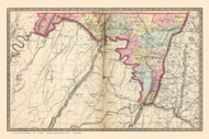 Washington County, Maryland 1866 Old Map Reprint 57-58