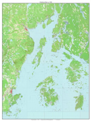 Penobscot Bay 1980 - Custom USGS Old Topo Map - Maine