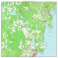 Rockport 1974 - Custom USGS Old Topo Map - Maine