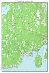 Searsport 1982 - Custom USGS Old Topo Map - Maine