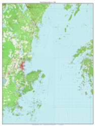 West Penobscot Bay 1980 - Custom USGS Old Topo Map - Maine