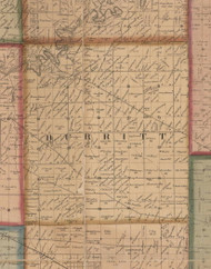 Burritt, Illinois 1859 Old Town Map Custom Print - Winnebago Co.