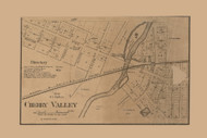 Cherry Valley Village, Illinois 1859 Old Town Map Custom Print - Winnebago Co.