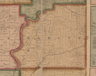 Harlem, Illinois 1859 Old Town Map Custom Print - Winnebago Co.