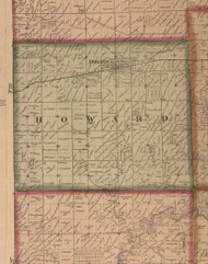 Howard, Illinois 1859 Old Town Map Custom Print - Winnebago Co.