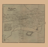 Durand Village  Howard, Illinois 1859 Old Town Map Custom Print - Winnebago Co.