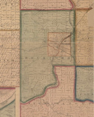 Rockford, Illinois 1859 Old Town Map Custom Print - Winnebago Co.