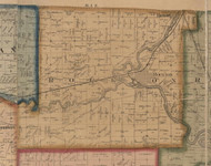 Rockton, Illinois 1859 Old Town Map Custom Print - Winnebago Co.