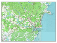 York Seacoast 1956 (1974) - Custom USGS Old Topo Map - Maine