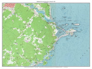 Biddeford Pool 1956 (1971) - Custom USGS Old Topo Map - Maine