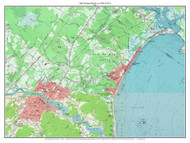 Old Orchard Beach 1956 (1971) - Custom USGS Old Topo Map - Maine