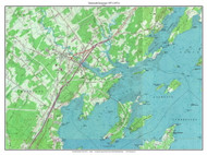 Yarmouth 1957 (1971) - Custom USGS Old Topo Map - Maine