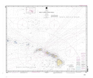 Hawaii to French Frigate Shoals 2004 Nautical Chart - Hawaiian Islands 4001 - 19007 Hawaii
