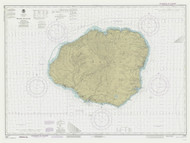 Island of Kauai 1989 Nautical Chart - Hawaiian Islands 4100 - 19381 Hawaii