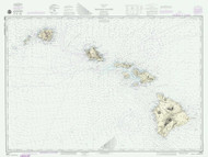 Hawaiian Islands 1991 Nautical Chart - Hawaiian Islands 4102 - 19004 Hawaii
