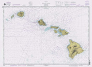 Hawaiian Islands 1996 Nautical Chart - Hawaiian Islands 4102 - 19004 Hawaii