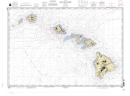 Hawaiian Islands 2006 Nautical Chart - Hawaiian Islands 4102 - 19004 Hawaii