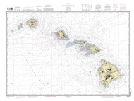 Hawaiian Islands 2010 Nautical Chart - Hawaiian Islands 4110 - 19357 Hawaii