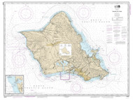 Island of Oahu 2013 Nautical Chart - Hawaiian Islands 4110 - 19357 Hawaii