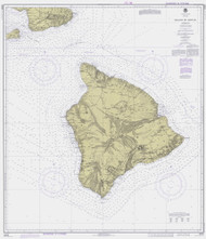 Island of Hawaii 1977 Nautical Chart - Hawaiian Islands 4115 - 19320 Hawaii