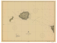 Oahu to Niihau 1912 Nautical Chart - Hawaiian Islands 4117 - 19380 Hawaii