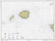 Oahu to Niihau 1977 Nautical Chart - Hawaiian Islands 4117 - 19380 Hawaii