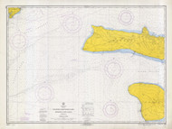 Channels Between Oahu, Molokai and Lanai 1968 Nautical Chart - Hawaiian Islands 4120 - 19351 Hawaii