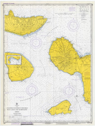 Channels Between Molokai, Maui, Lanai and Kahoolawe 1973 Nautical Chart - Hawaiian Islands 4130 - 19347 Hawaii