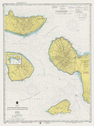 Channels Between Molokai, Maui, Lanai and Kahoolawe 1997 Nautical Chart - Hawaiian Islands 4130 - 19347 Hawaii
