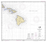 Hawaiian Islands Southern Part 2011 Nautical Chart - Hawaiian Islands 4179 - 19010 Hawaii