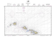 Hawaiian Islands Northern Part 2010 Nautical Chart - Hawaiian Islands 4180 - 19013 Hawaii