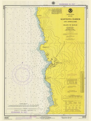 Mahukona Harbor and Approaches 1974 Hawaii Harbor Chart 4101 - 19329 1 Hawaii