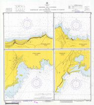 Northeast and Southeast Harbors of Hawaii 1974 Hawaii Harbor Chart 4162 - 19322 1 Hawaii