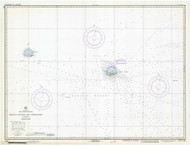 Midway Islands and Approaches 1972 Hawaii Harbor Chart 4185 - 19480 5 Northwest Islands
