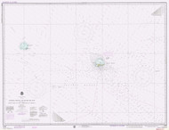 Midway Islands and Approaches 1976 Hawaii Harbor Chart 4185 - 19480 5 Northwest Islands