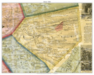 Beaver Township, Pennsylvania 1860 Old Town Map Custom Print - Columbia Co.