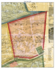Briar Creek Township, Pennsylvania 1860 Old Town Map Custom Print - Columbia Co.