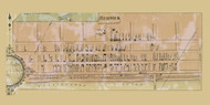 Berwick Village,  Briar Creek Township, Pennsylvania 1860 Old Town Map Custom Print - Columbia Co.