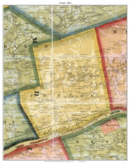 Centre Township, Pennsylvania 1860 Old Town Map Custom Print - Columbia Co.