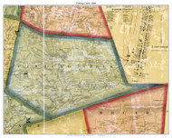 Fishing Creek Township, Pennsylvania 1860 Old Town Map Custom Print - Columbia Co.