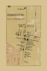 Rohrsburg Village,  Greenwood Township, Pennsylvania 1860 Old Town Map Custom Print - Columbia Co.