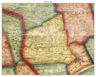 Hemlock Township, Pennsylvania 1860 Old Town Map Custom Print - Columbia Co.