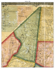 Jackson Township, Pennsylvania 1860 Old Town Map Custom Print - Columbia Co.