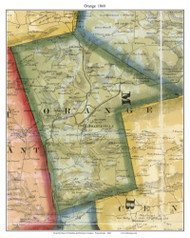 Orange Township, Pennsylvania 1860 Old Town Map Custom Print - Columbia Co.