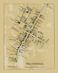 Orangeville Township, Pennsylvania 1860 Old Town Map Custom Print - Columbia Co.